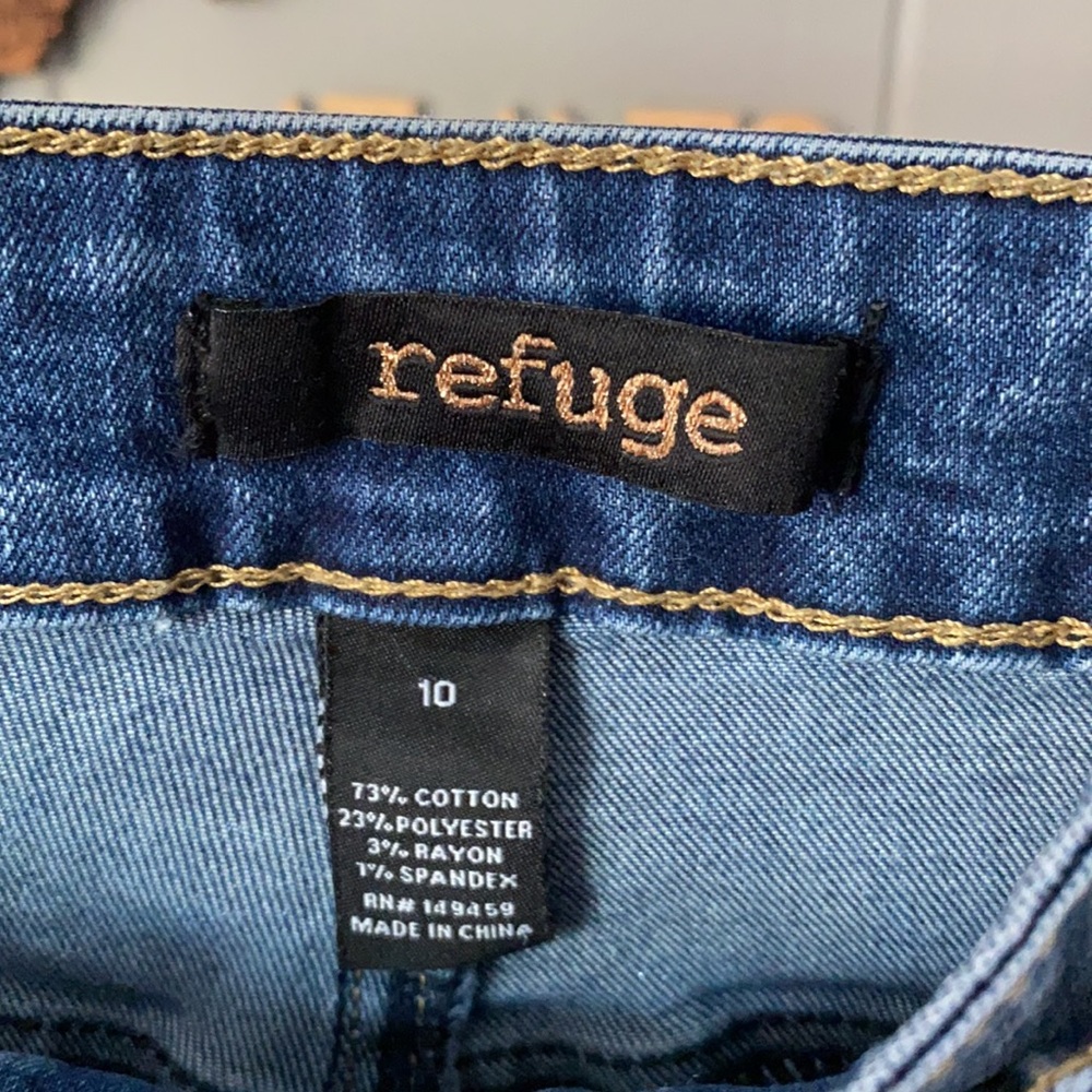 Drawstring Med Rise Skinny Denim Jean - Picture 4 of 6